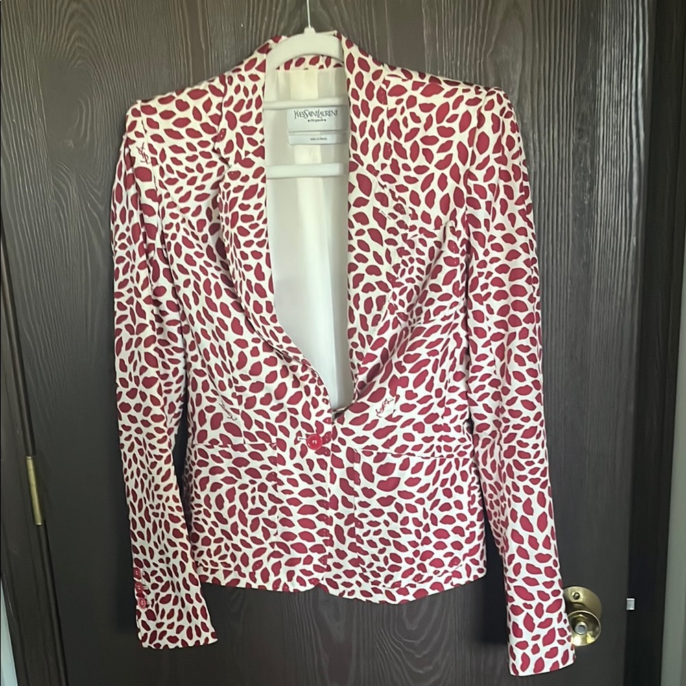 Vintage Yves Saint Laurent Lips Blazer